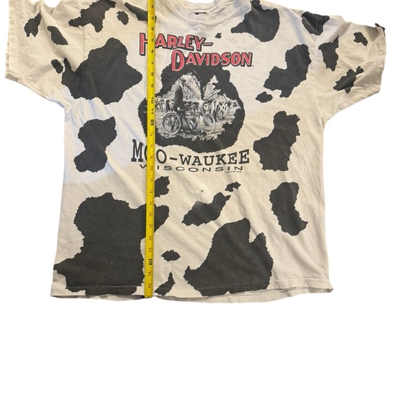 Vintage 90’s Harley-Davidson Cow Print T-Shirt - Picture 10 of 11